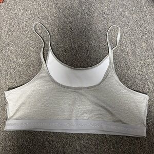 Athletic Works Light Gray/ Blue Sports Bra
